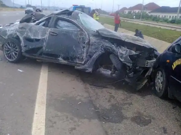 Photos from the accident scene involving El Rufai